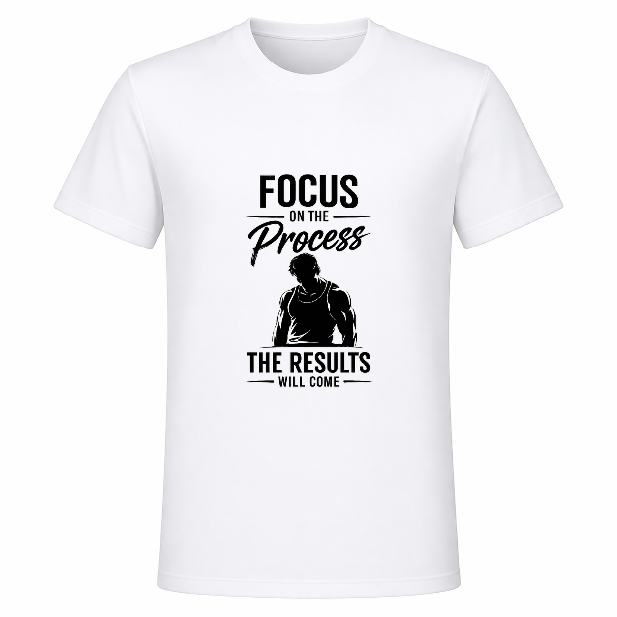 Focus On The Process T-Shirt | Premium Motivational Gym Wear
