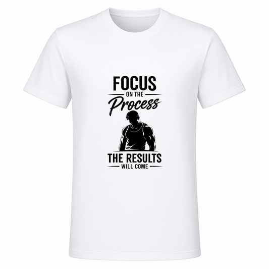 Focus On The Process T-Shirt | Premium Motivational Gym Wear