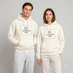 Arpitum Custom Unisex Non-Zipper Pullover Hoodie – 320 GSM Cotton-Loopknit, Off-White