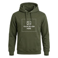 Arpitum Army Green Customized Unisex Hoodie with Front Design Upload Area
