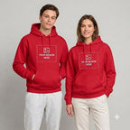 Arpitum Custom Unisex Non-Zipper Pullover Hoodie – 320 GSM Cotton-Loopknit, Red