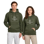 Army Green Custom Pullover Hoodies for Men and Women with Personalized Front Prints