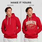 Arpitum Custom Unisex Non-Zipper Pullover Hoodie – 320 GSM Cotton-Loopknit, Red