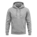 Arpitum Custom Unisex Non-Zipper Pullover Hoodie – 320 GSM Cotton-Loopknit, Grey