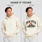 Arpitum Custom Unisex Non-Zipper Pullover Hoodie – 320 GSM Cotton-Loopknit, Off-White