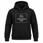 Arpitum Custom Unisex Non-Zipper Pullover Hoodie – 320 GSM Cotton-Loopknit, Black