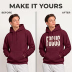 Arpitum Custom Unisex Non-Zipper Pullover Hoodie – 320 GSM Cotton-Loopknit, Maroon