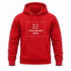 Arpitum Custom Unisex Non-Zipper Pullover Hoodie – 320 GSM Cotton-Loopknit, Red