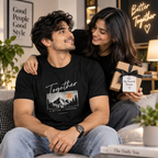 ARPITUM Unisex Customized Black T-Shirt - Personalize with Your Own Design/Artwork/Image