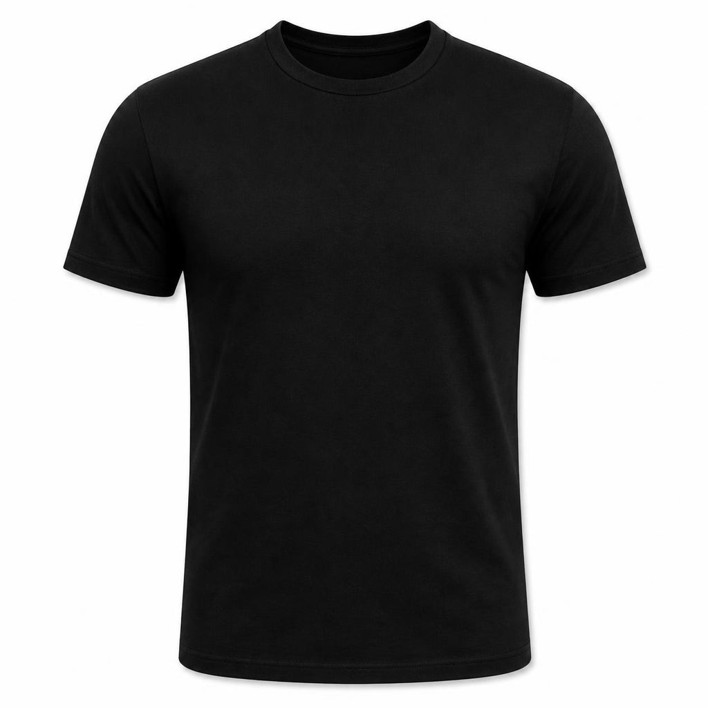 ARPITUM Unisex Customized Black T-Shirt - Personalize with Your Own Design/Artwork/Image