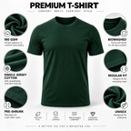 ARPITUM Unisex Customized Bottle Green T-Shirt - Personalize with Your Own Design/Artwork/Image