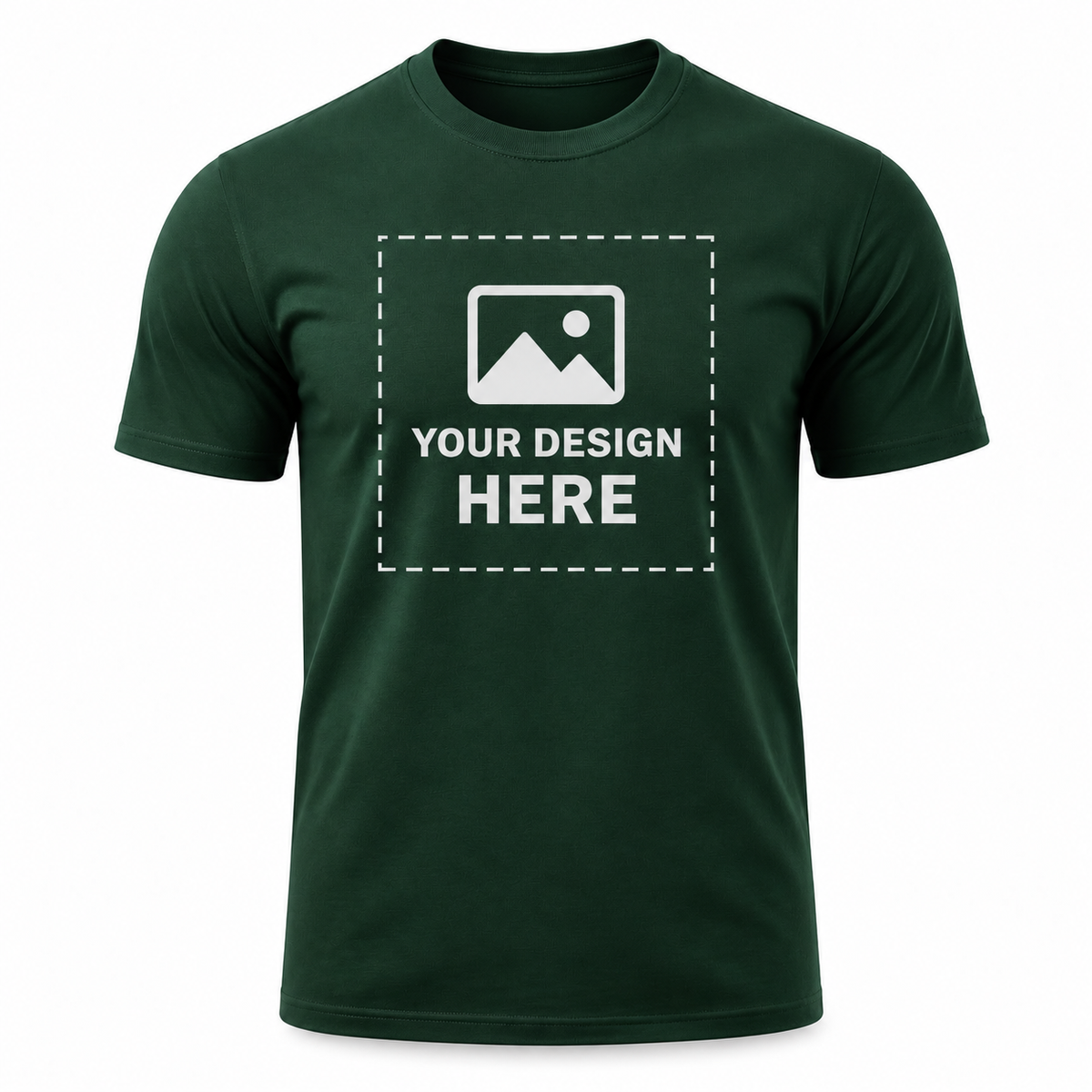 ARPITUM Unisex Customized Bottle Green T-Shirt - Personalize with Your Own Design/Artwork/Image