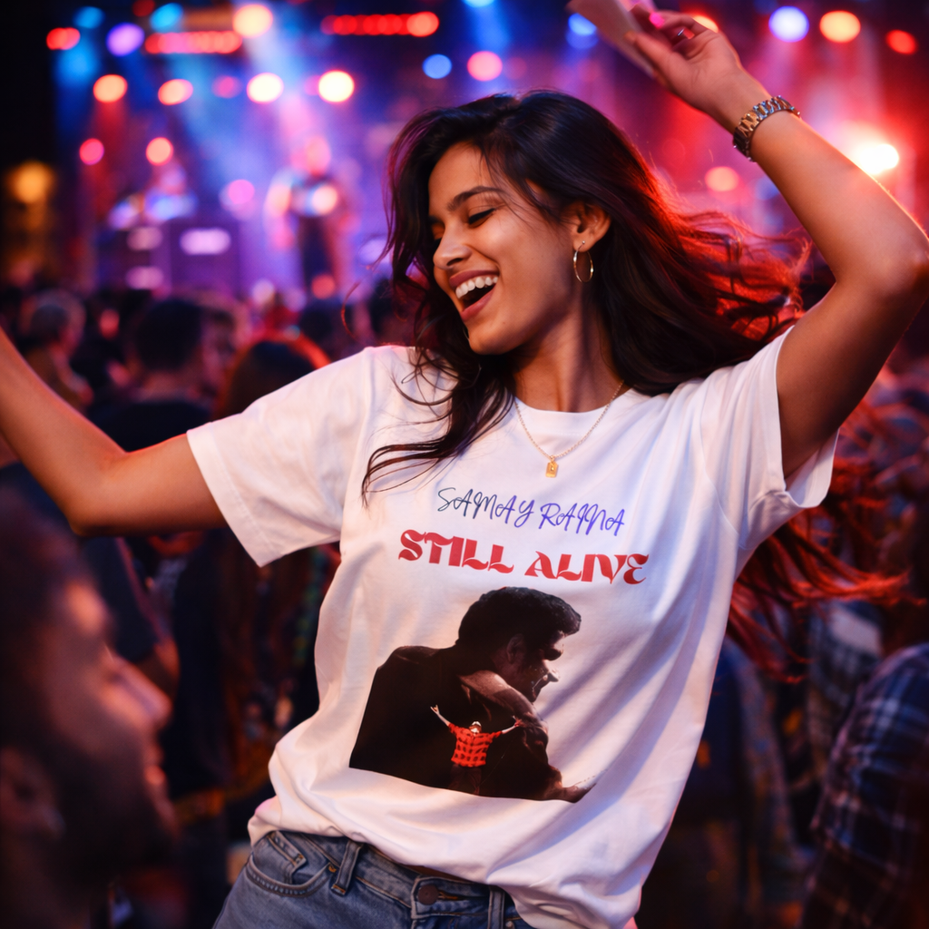 STILL ALIVE Graphic T-Shirt for Men & Women | Trendy White Printed Tee