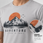 ARPITUM Unisex Customized Grey T-Shirt - Personalize with Your Own Design/Artwork/Image