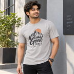 ARPITUM Unisex Customized Grey T-Shirt - Personalize with Your Own Design/Artwork/Image