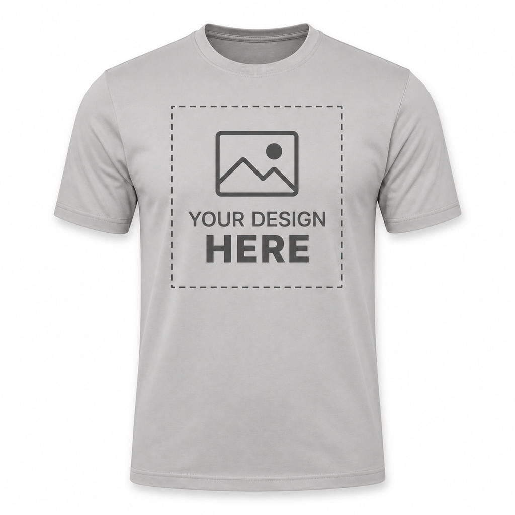 ARPITUM Unisex Customized Grey T-Shirt - Personalize with Your Own Design/Artwork/Image