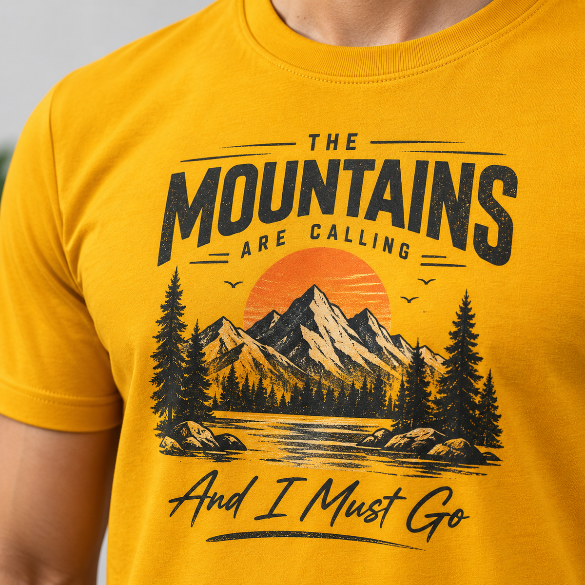 ARPITUM Unisex Customized Mustard Yellow T-Shirt - Personalize with Your Own Design/Artwork/Image