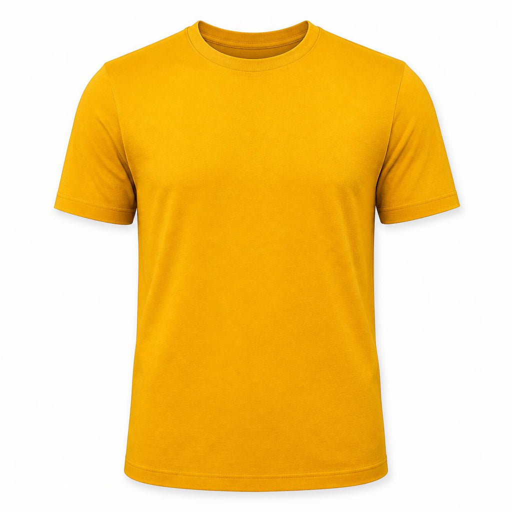 ARPITUM Unisex Customized Mustard Yellow T-Shirt - Personalize with Your Own Design/Artwork/Image