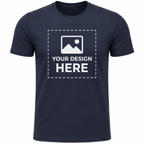 ARPITUM Unisex Customized Navy Blue T-Shirt - Personalize with Your Own Design/Artwork/Image