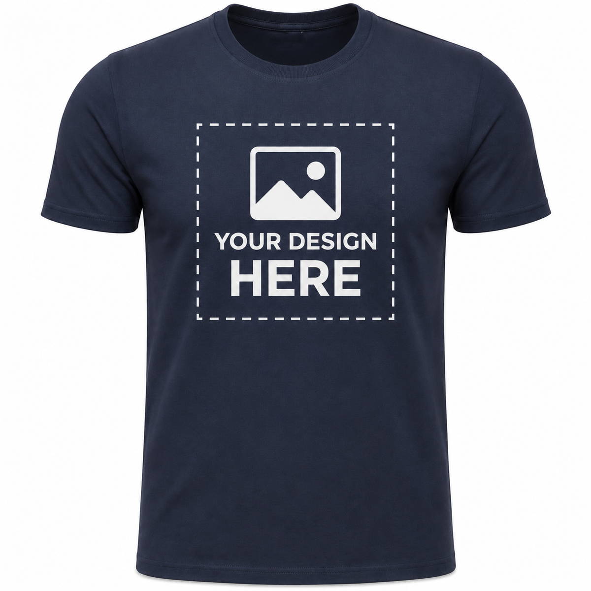 ARPITUM Unisex Customized Navy Blue T-Shirt - Personalize with Your Own Design/Artwork/Image