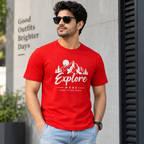 ARPITUM Unisex Customized Red T-Shirt - Personalize with Your Own Design/Artwork/Image