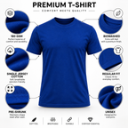 ARPITUM Unisex Customized Royal Blue T-Shirt - Personalize with Your Own Design/Artwork/Image