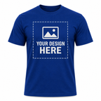 ARPITUM Unisex Customized Royal Blue T-Shirt - Personalize with Your Own Design/Artwork/Image