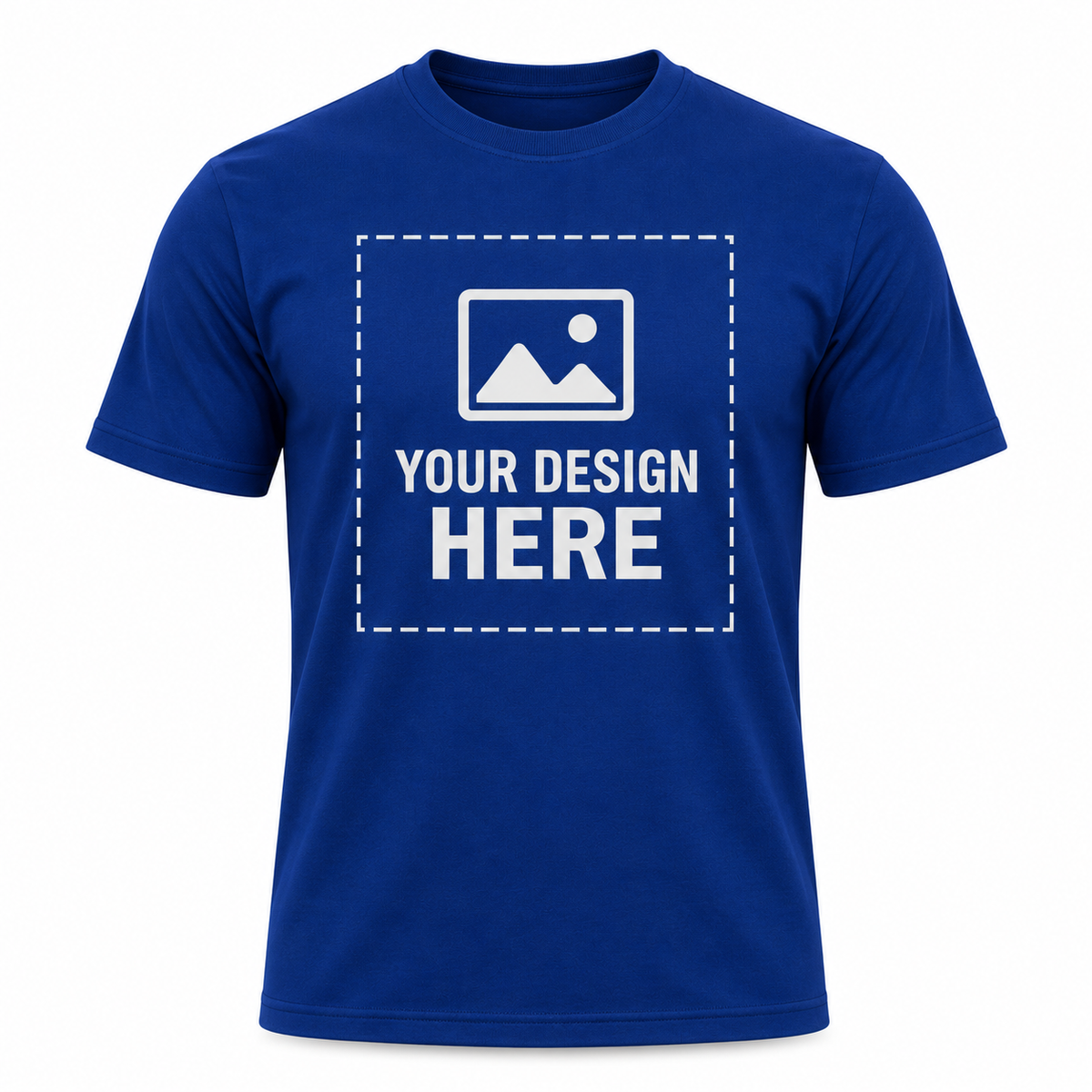 ARPITUM Unisex Customized Royal Blue T-Shirt - Personalize with Your Own Design/Artwork/Image