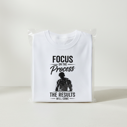 Focus On The Process T-Shirt | Premium Motivational Gym Wear