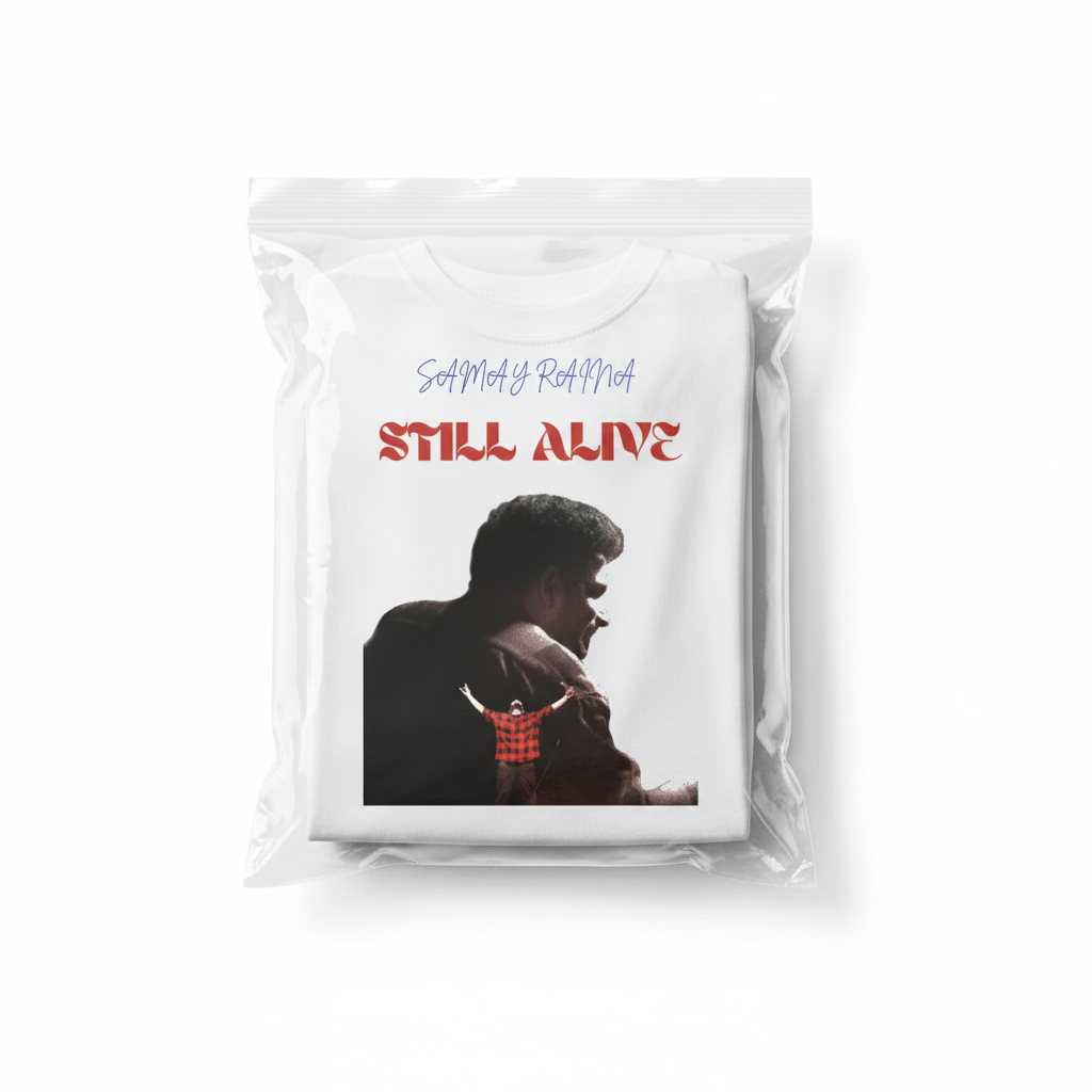 STILL ALIVE Graphic T-Shirt for Men & Women | Trendy White Printed Tee