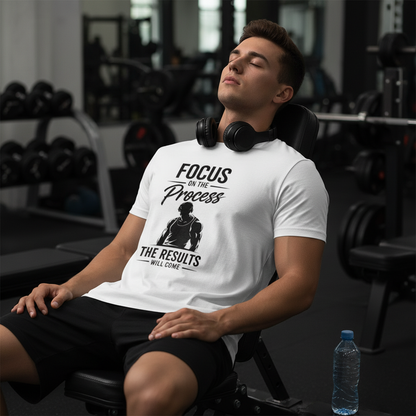 Focus On The Process T-Shirt | Premium Motivational Gym Wear