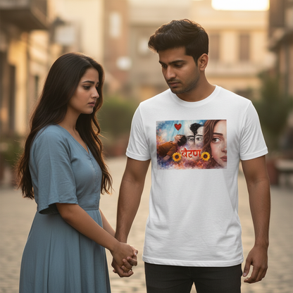 “Bairan” Aesthetic Heartbreak Graphic T-Shirt | Emotional Art Tee for Men & Women
