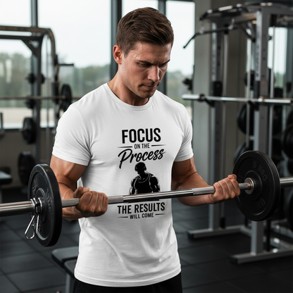 Focus On The Process T-Shirt | Premium Motivational Gym Wear