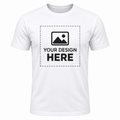 ARPITUM Unisex Customized White T-Shirt - Personalize with Your Own Design/Artwork/Image
