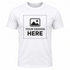 ARPITUM Unisex Customized White T-Shirt - Personalize with Your Own Design/Artwork/Image