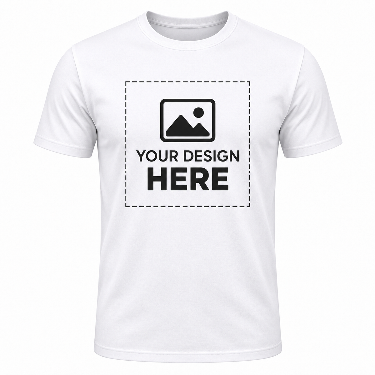 ARPITUM Unisex Customized White T-Shirt - Personalize with Your Own Design/Artwork/Image
