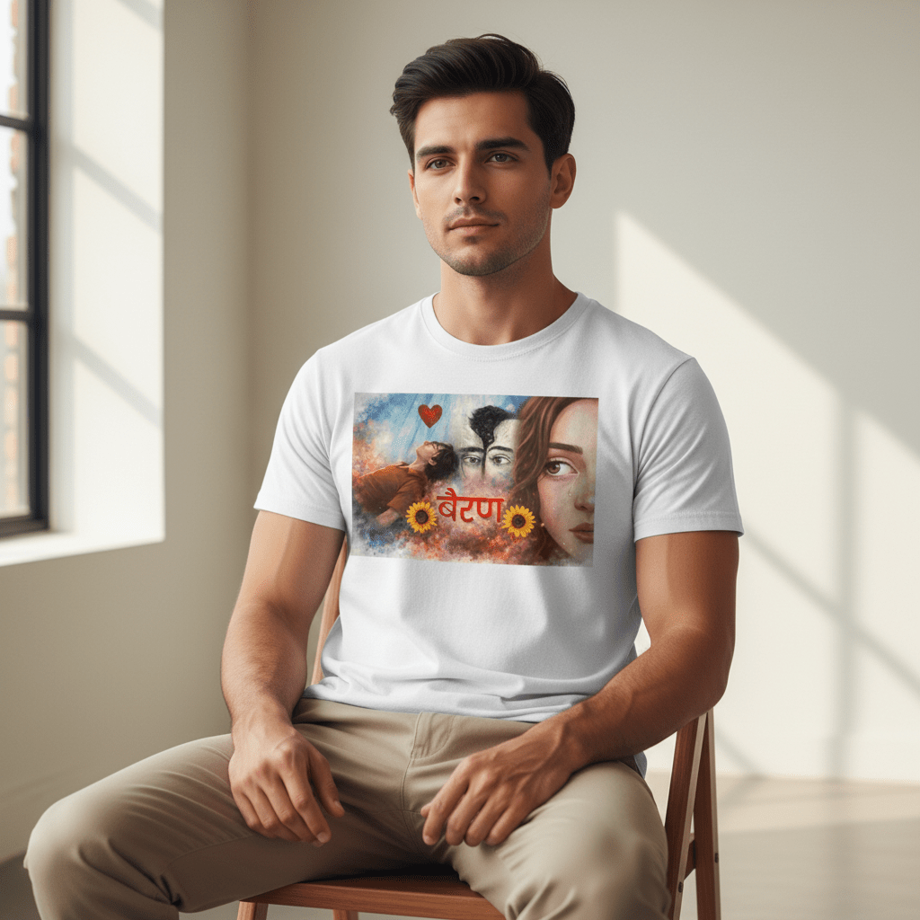 “Bairan” Aesthetic Heartbreak Graphic T-Shirt | Emotional Art Tee for Men & Women - ARPITUM