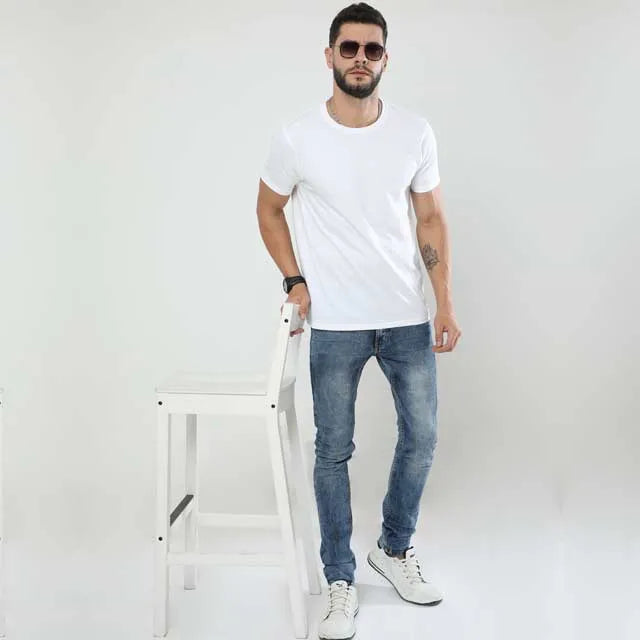 Custom round neck t-shirt view 7