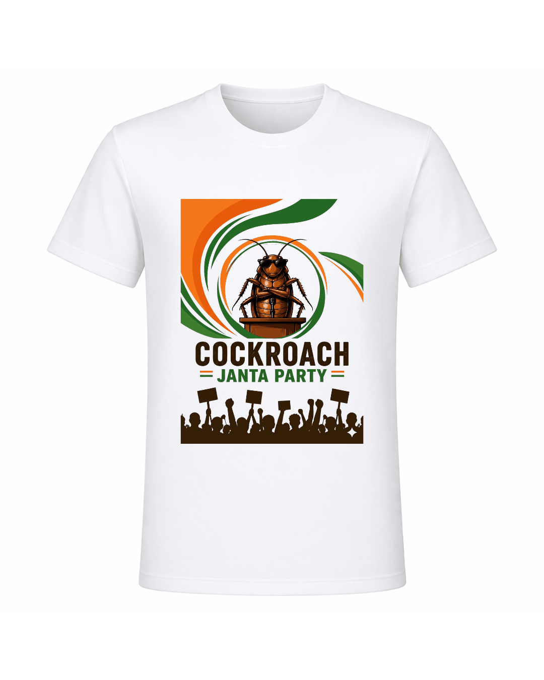 Cockroach Janta Party T-Shirt | Viral Meme Graphic Tee for Men | CJP Gen - z | Arpitum - ARPITUM