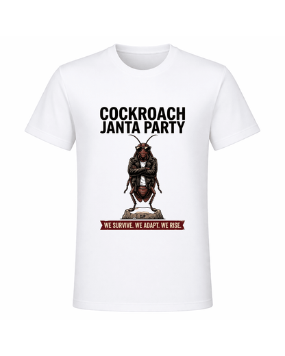 Cockroach Janta Party T-Shirt | Viral Meme Graphic Tee for Men | CJP Gen - z | Arpitum - ARPITUM