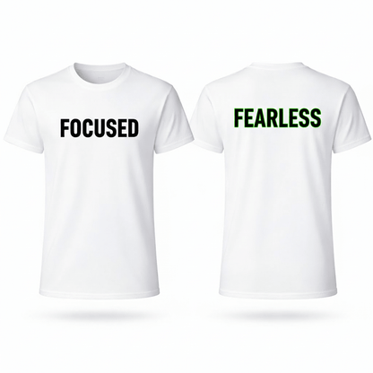 Custom Text Printed T-Shirt – Type Your Text/Name | 100% Polyester White Sublimation Tee | Arpitum - ARPITUM