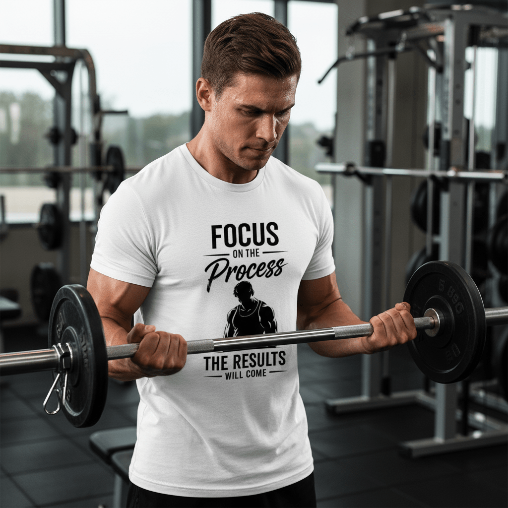 Focus On The Process T-Shirt | Premium Motivational Gym Wear - ARPITUM