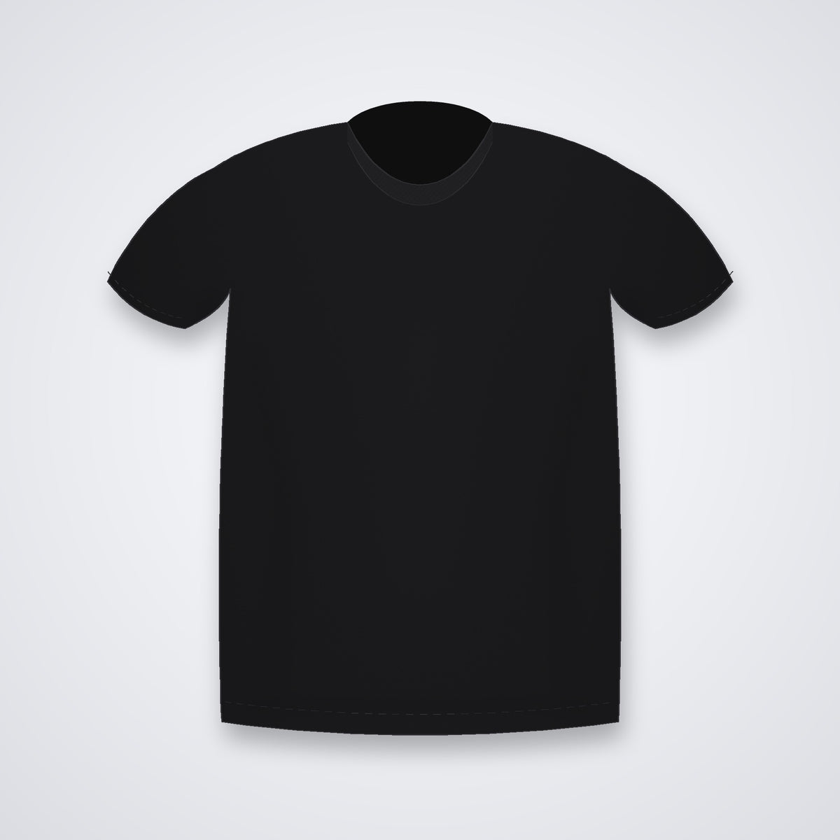 Custom round neck t-shirt in Black