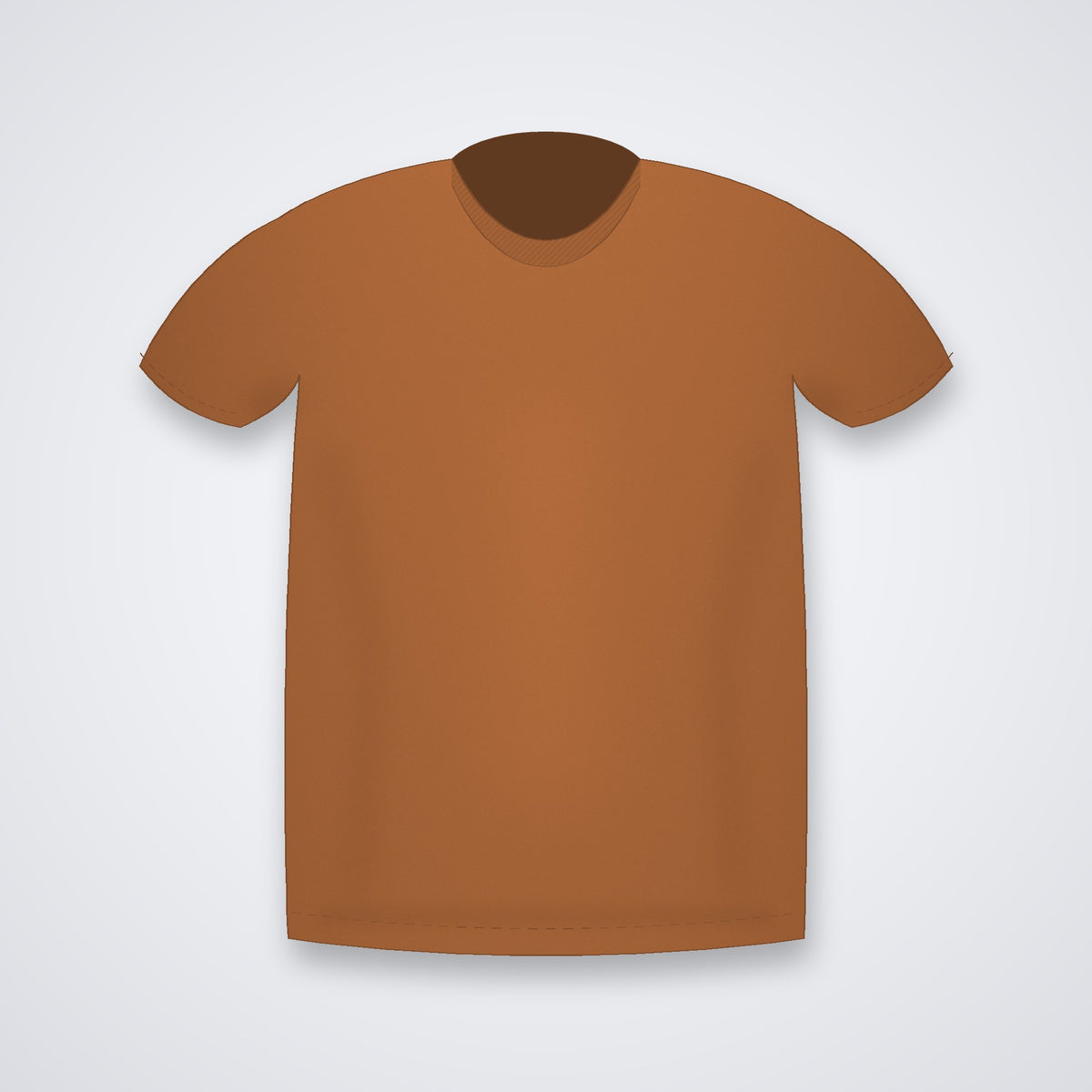 Custom round neck t-shirt in Copper