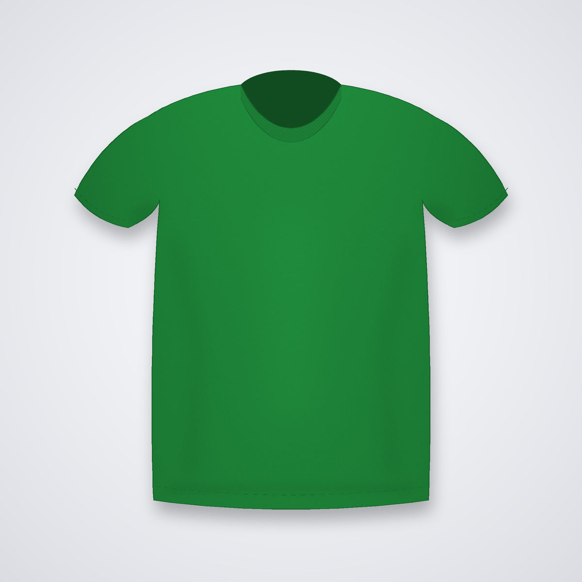 Custom round neck t-shirt in Flag Green