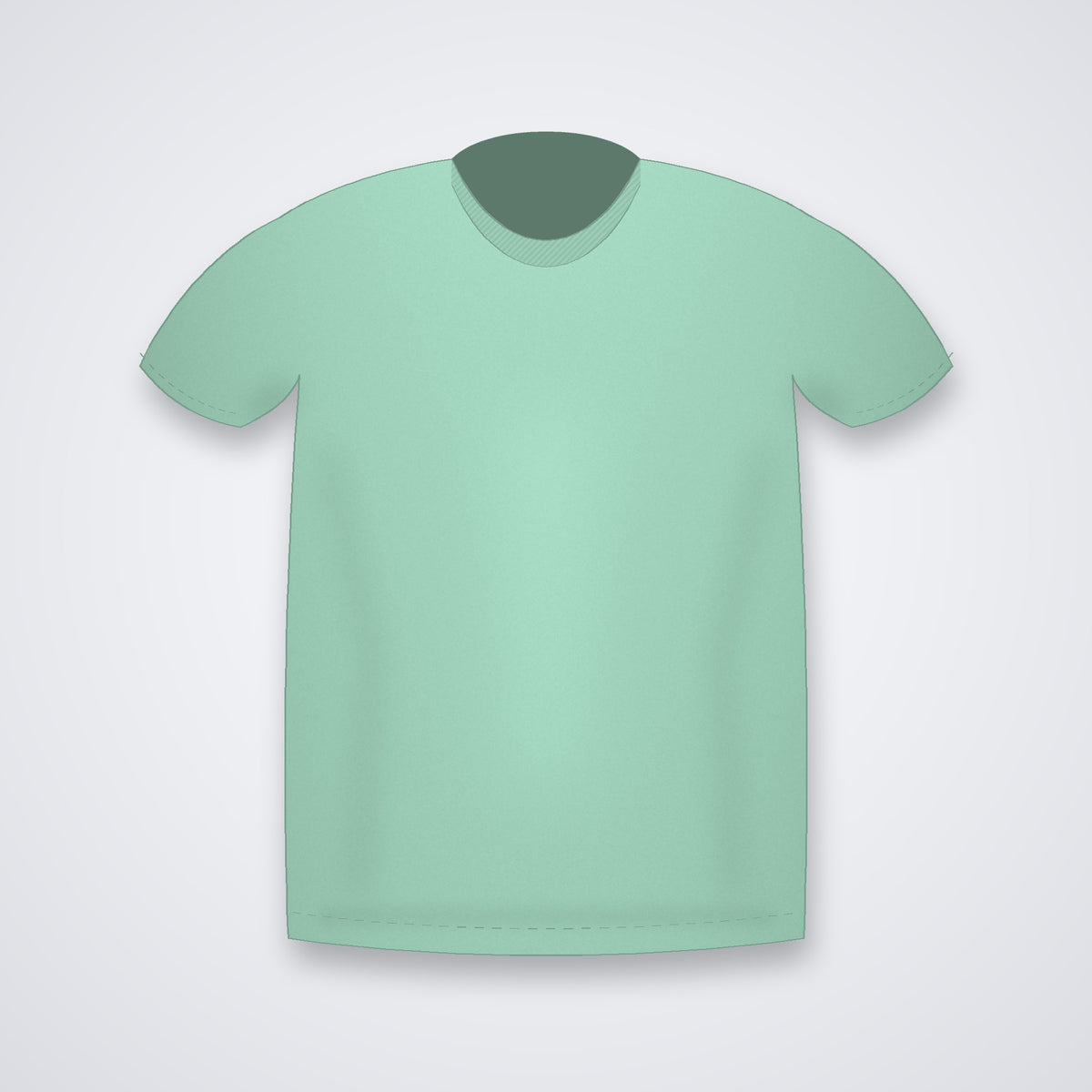 Custom round neck t-shirt in Mint