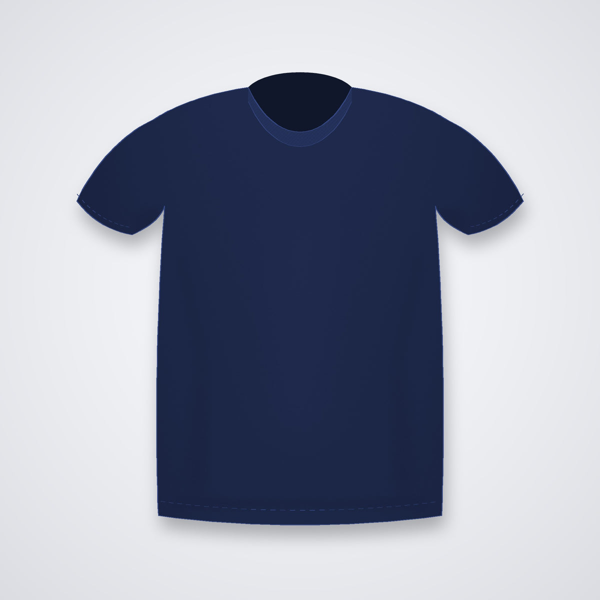 Custom round neck t-shirt in Navy Blue