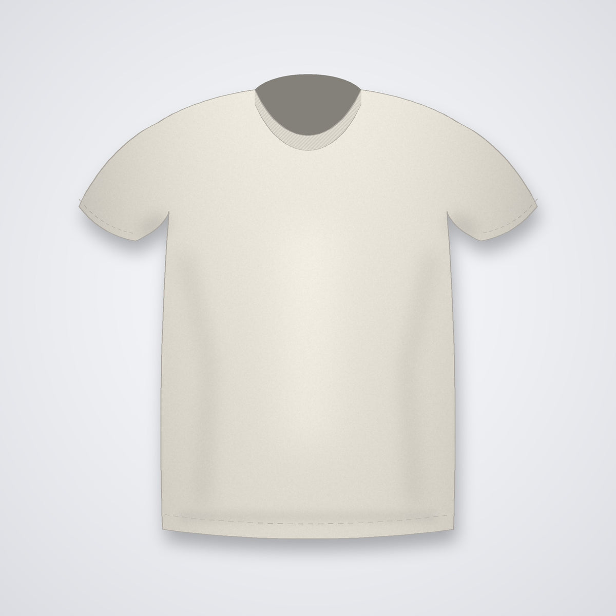 Custom round neck t-shirt in Off White