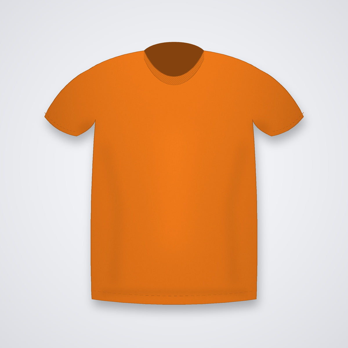 Custom round neck t-shirt in Orange