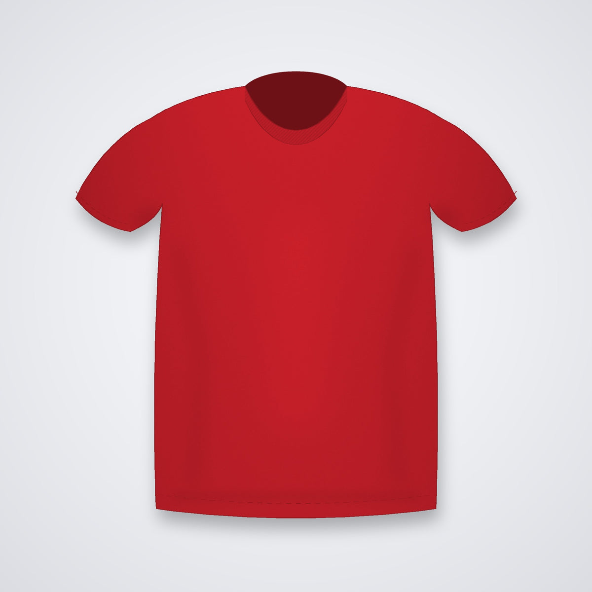 Custom round neck t-shirt in Red